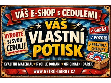 CEDULE S VLASTNÍM POTISKEM RD