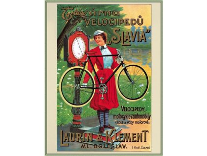 629 plechova retro cedule tovarna velocipedu