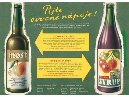 650 plechova retro cedule pijte ovocne napoje