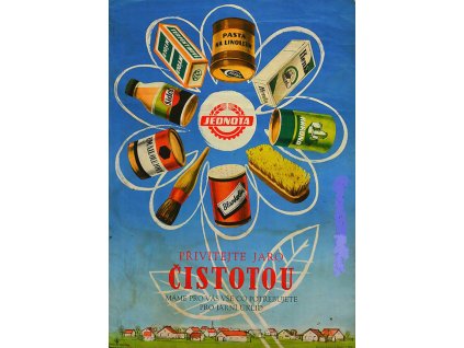 725 plechova retro cedule privitejte jaro cistotou