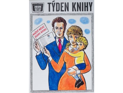 758 plechova retro cedule tyden knihy