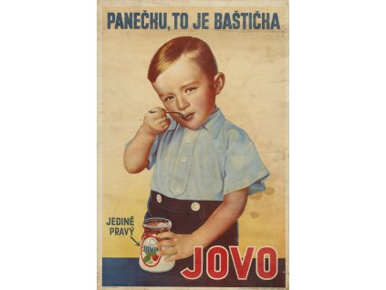 Plechová retro cedule / plakát - JOVO