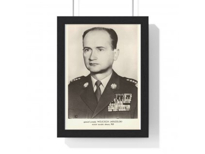 Wojciech Jaruzelski - obraz / plechová cedule - retro dárek