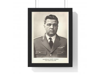 Lájos Czinége - obraz / plechová cedule - retro dárek