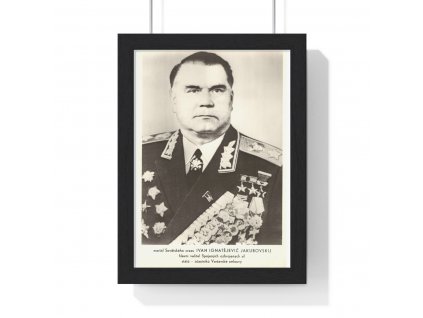 Ivan Ignatějevič Jakubovskij - obraz / plechová cedule - retro dárek