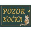 cedulka pozor kočka