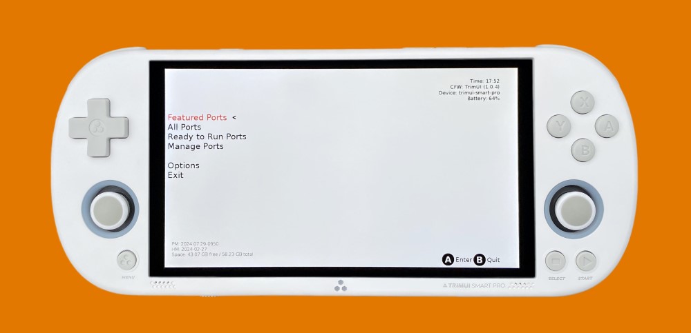 trimui-smart-pro-crossmix-os-portmaster-menu