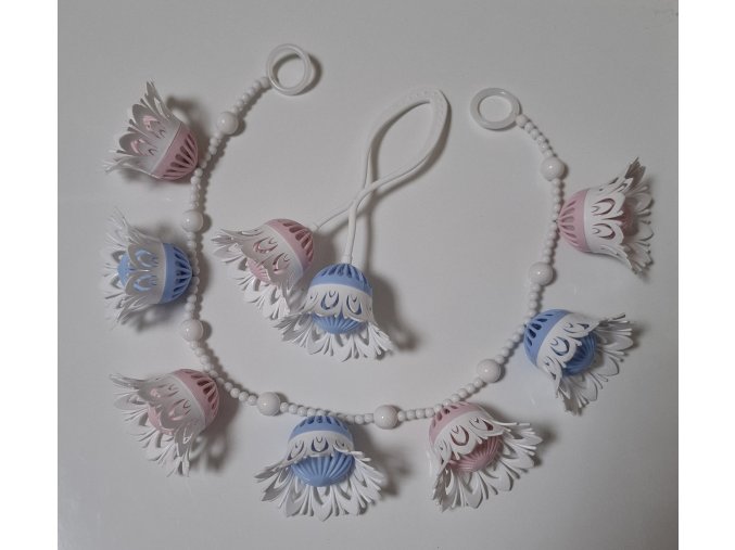 Set: řetěz + chrastítko (zvonečky)