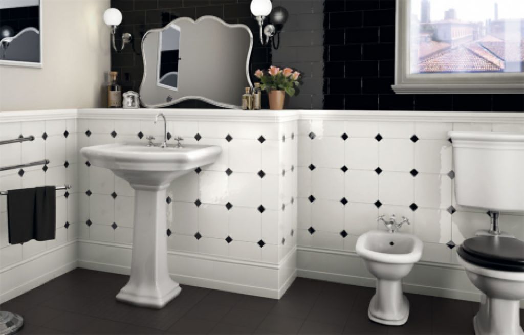 Retro koupelna je elegantní a vkusná …