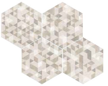 RETRO OBKLADY A DLAŽBY URBAN Equipe - hexagon 29,2x25,4