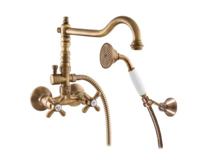 134458 retro vanova baterie stara mosaz 100mm