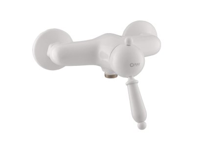 Slezák Rav Labe bílá retro baterie sprchová nástěnná 150mm L581 5B