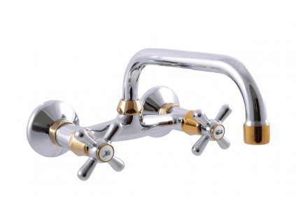 Rav Morava baterie dřezová nástěnná 150mm s otočným horním ústím cr MK102.5/27CZ