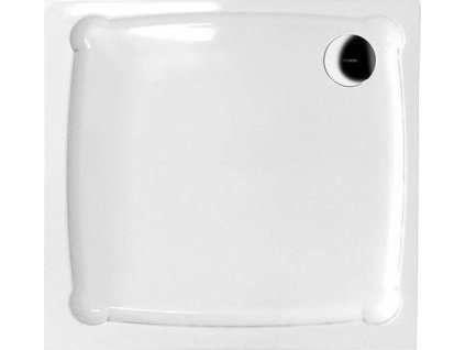 DIONA retro sprchová vanička z litého mramoru, čtverec 90x90x7,5cm GD009