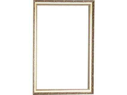 BOHEMIA retro zrcadlo v dřevěném rámu 686x886mm, zlatá NL483