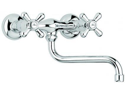 Paini Liberty umyvadlová/dřezová nástěnná 150mm baterie 17.501 CR