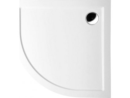 Sprchová vanička SERA z liateho mramoru, štvrťkruh 100x100cm, R550, biela 62111