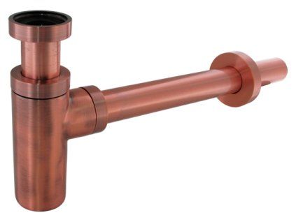 Washbasin siphon 5/4" - cylindrical, copper 84416