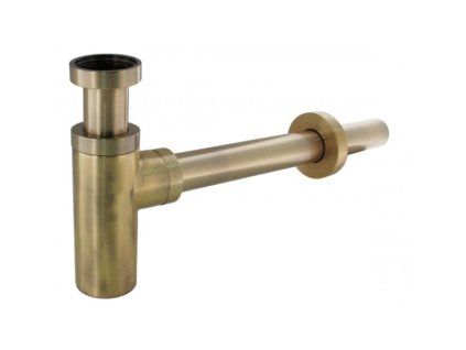 Washbasin siphon 5/4" - cylindrical, bronze 84411B
