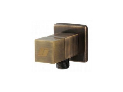Corner valve 3/8 x 1/2 square, bronze 1475B
