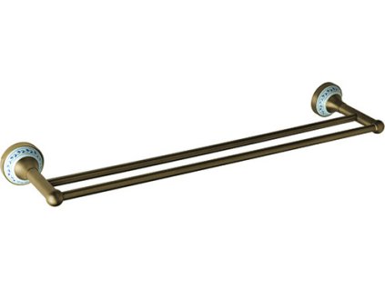 Bemeta Kera bronz držák ručníků dvojitý 600mm 144704057