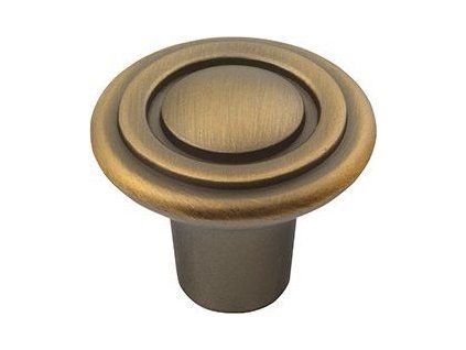 RETRO kovová knobka, průměr 30mm, bronz 12936