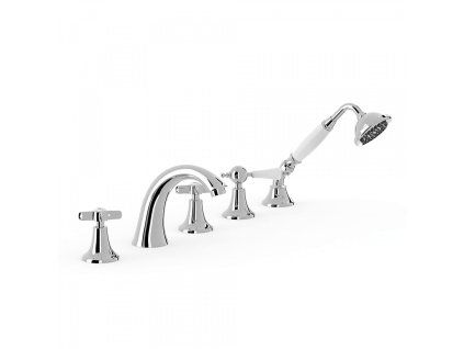 Tres Clasic floorstanding bath mixer chrome 24214602