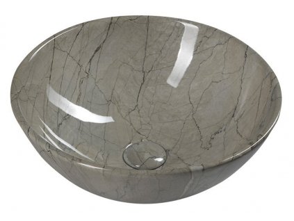 DALMA keramické umývadlo na dosku, Ø 42 cm, grigio MM113