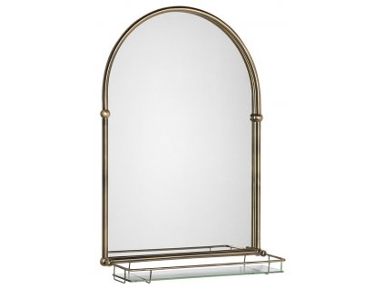 TIGA retro zrcadlo s policí 48x67cm, bronz HZ206