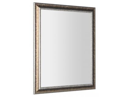AMBIENTE retro zrcadlo v dřevěném rámu 720x920mm, bronzová patina NL700