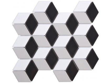 TECH mozaika Cube Grey 26,5x30,9 INT075