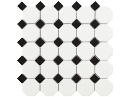 TECH mozaika Octogon White Matt 29,5x29,5 INT076