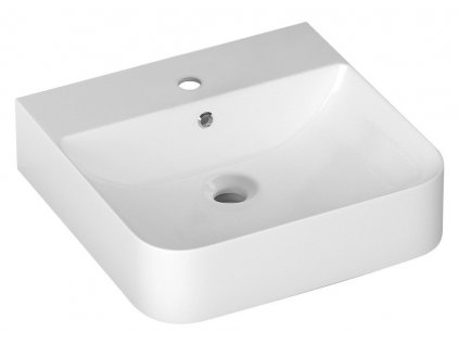 SOTT AQUA keramické umývadlo, 51x50cm, biele 10SQ51051
