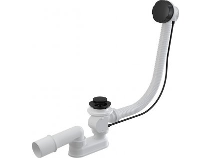 automaticky vanovy sifon s prepadem cerny zlaty