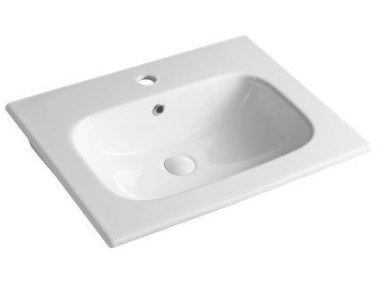 PIEDRA keramické retro umyvadlo nábytkové 61x46,5cm, bílá 43061