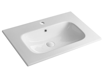 PIEDRA keramické retro umyvadlo nábytkové 71x46,5cm, bílá 43071