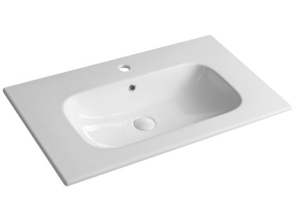 PIEDRA keramické retro umyvadlo nábytkové 81x46,5cm, bílá 43081