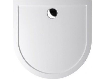 ISA 100 retro sprchová vanička z litého mramoru, půlkruh 100x100cm, bílá 72888