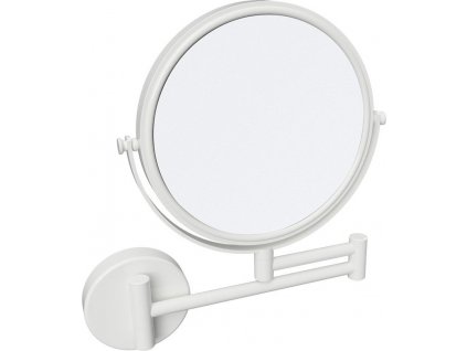 X-ROUND WHITE závesné kozmetické zrkadlo Ø 180 mm, biele XR006W