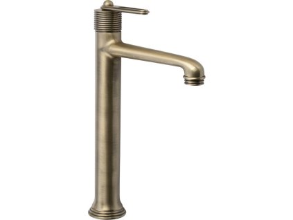 bebe retro stojankova umyvadlova baterie vysoka prodlouzena hubice bronz