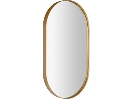 PUNO oválné retro zrcadlo v rámu 40x70cm, zlato mat ORT470