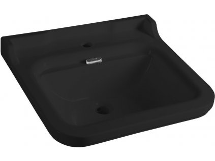 WALDORF keramické umývadlo 60x55cm, čierna mat 4140K7