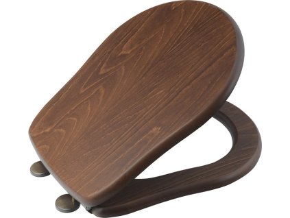 RETRO WC sedátko Soft Close, ořech/bronz 108640