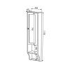 RETRO mirror cabinet 25x115x20cm, right, beech 1681