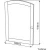 RETRO mirror in wooden frame 650x910mm, beech 735241