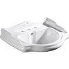 RETRO keramické umyvadlo 69x52cm, 3 otvory, bílá 104601-3