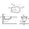 RETRO hanging bidet 38x52cm, white 102601