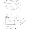 RETRO bidet standing, 38,5x60cm, white 102001