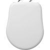 RETRO toilet seat, white/chrome 109001