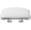 RETRO toilet seat, white/chrome 109001